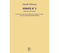 Claude Debussy Sonate n. 2 pour flûte, alto & harpe (Sheet Music)