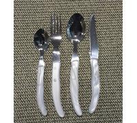 Claude Dozorme Laguiole - Berlingot Bianco - Set Posate 24 pezzi x 6 Persone
