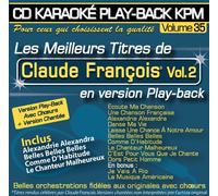 Claude François - CD Karaoké Play-Back KPM Vol. 35 Claude François Vol.2