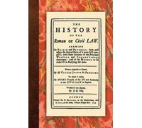 Claude Joseph de Ferrier The History of the Roman or Civil La (Copertina rigida)
