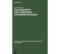 Claude Kaspar Management der Verkehrsunternehmungen (Copertina rigida)