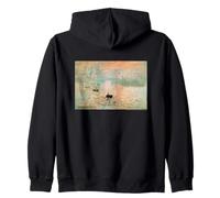 Claude Monet Impression, Sunrise Felpa con Cappuccio