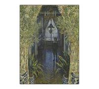 Claude Monet - Kit per pittura fai da te con numeri, per adulti, con angolo di un appartamento a Argenteuil, kit per pittura su tela, idea regalo per la casa