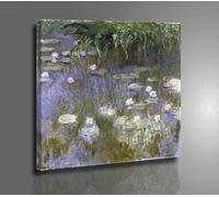 Claude Monet Lo Stagno delle Ninfee Stampa su Tela Cotone Vernice Pennellate
