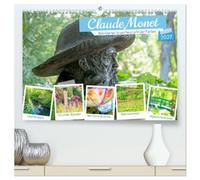 Claude Monet - Sein Garten in sanftem Licht (hochwertiger Premium Wandkalender 2027 DIN A2 quer), Kunstdruck in Hochglanz: Die Blumen wirken zart und ... Blütenkelch eine stille Melodie erzählt.
