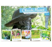Claude Monet - Sein Garten in sanftem Licht (Wandkalender 2027 DIN A2 quer), CALVENDO Monatskalender: Die Blumen wirken zart und harmonisch, als ob jeder Blütenkelch eine stille Melodie erzählt.