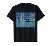 Claude Monet's Palazzo da Mula a Venezia Retro T-Shirt Maglietta