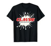 Claude Power Unleashed Red Name Design Maglietta con Stampa Grafica Economica
