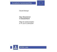 Claudia Bolsinger Das Decameron in Deutschland (Tascabile)