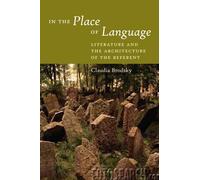 Claudia Brodsky In the Place of Language (Copertina rigida)