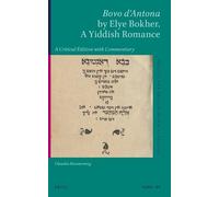 Claudia Rosenzw Bovo d’Antona by Elye Bokher. A Yiddish Roma (Copertina rigida)