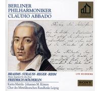 Claudio Abbado Composers Inspired By The Poet Friedrich (CD)