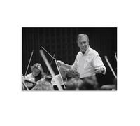 Claudio Abbado - Poster da parete con direttore d'orchestra musicale su tela, per soggiorno