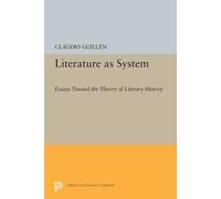Claudio Guillen Literature as System (Tascabile) Princeton Legacy Library
