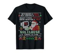 Clausola SQL Funny Tech Brutto Natale Maglietta