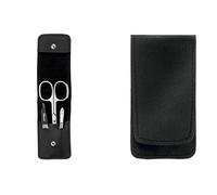 Clauss 9951 manikr Set, in cuoio di alta qualità, Nero