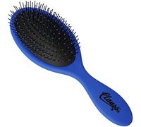 Clauss Wash & Brush Spazzola per capelli lunghi Paddle Brush con cuscino d'aria e setole flessibili in nylon opaco, blu/nero, 70 g