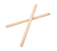 Claves Ritmiche in Legno 2 Pezzi, Bastoncini Musicali per Percussione | Color Khaki, Estremità Arrotondate, Leggere e Sicure, Adatte a Studenti e Adulti
