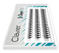 Clavier Ciglia artificiali in ciuffi B-Curl | 10 ciglia in un ciuffo | Diverse lunghezze da 6 a 14 mm | Ricerca naturale per un effetto multidimensionale (8/10/12)