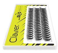 Clavier Ciglia artificiali in ciuffi Du2o Doppio volume | Ciglia a ciuffo | Diverse lunghezze da 8 a 14 mm | Ultra volume, per un look perfetto