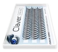 Clavier ciglia trapuntate Ciglia artificiali in ciuffi C-Curl Classic | Ciglia di vera seta in un ciuffo | Diverse lunghezze da 8 a 14 mm | Ricerca naturale per un effetto multidimensionale