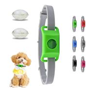 Clavya Tags For Dogs, Clavya Natural Collar For Dog, 100% Natural Ingredients, Waterproof Design, Dog Tags Personalized, Adjustable Size For Small Medium And Large Dogs (Green,Collar +2 filling)