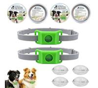 Clavya Tags for Dogs, Clavya Natural Collar for Dog, 100% Pure Natural Ingredients, Waterproof & Adjustable Collar for Small, Provides Long Lasting Protection for Rain, River, and Mud (Green,2 Pcs)
