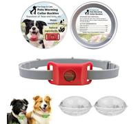 Clavya Tags for Dogs, Clavya Natural Collar for Dog, 100% Pure Natural Ingredients, Waterproof & Adjustable Collar for Small, Provides Long Lasting Protection for Rain, River, and Mud (Red,1 Pcs)
