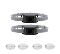 Clavya Tags for Dogs, Clavya Natural Collar for Dog, 100% Pure Natural Ingredients, Waterproof & Adjustable Collar for Small, Provides Long Lasting Protection for Rain, River, and Mud (Black,2 Pcs)