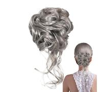 Claw Clip Messy Bun Hair Extension for Women, Volumizing Curly Hairpiece Styling Accessory for Casual Wear, Parties, Weddings, Date Nights, and Events, 5.91 Inches