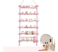 Claw Clip Organizer - Space-Saving Hangable Macrame Storage | Holds 15+ | Holds 15+ Hair Clip Holder Organizer for Kitchen Bedroom Closet Office Nursery Countertop