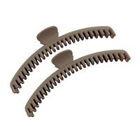 Claw Hair Clips for Women, 2 Pack Portable Small Hair Claws, non-Slip Banana Hairpins, Big Barrette, Slim Bun Pins with Strong Grip, Fashionable Accessories for Women and Girls