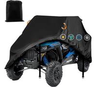 ClawCover - Copertura per UTV da 2-3 posti, impermeabile, resistente tessuto Oxford non sbiadisce, anti-UV, antivento, laterale per Polaris RZR, Yamaha, Can-am, Honda, Kawasaki, 115 x 130 x 180 cm