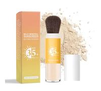 Clawrex Mineral Sunscreen Setting Powder, SPF 35 protezione solare per cuoio capelluto, protezione solare in polvere con spazzolino, olio control, impermeabile, leggero e traspirante, protezione