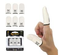 MOBILEGAMINGCORPS MGC ClawSocks 6 Pack Silver Gamer Finger & Thumb Sleeves, Protector/Stabilizer/Compression Support, Traspirante, Combatte il sudore e l'olio per migliorare il gioco