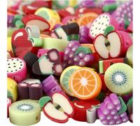 Clay Beads, D: 10 mm, fruit, 200asstd