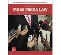 Clay Calvert Don Pember Mass Media Law ISE (Tascabile)