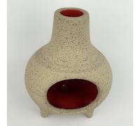 Clay Chiminea, Designed to Bring a Touch of Southwest Tranquility and Charm to Your Zen, Boho, or Yoga Room. Transforming Your Space into a Sanctuary of Relaxation and Peace.