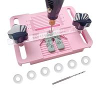 Clay Jewelry Kit, Earring Drill Guide, Adjustable Clay Tool, Beginner-Friendly Set, Handcraft Accessory, School Craft Supply, Home Gear, Necklace Maker with Simple Design, for Artists Creation