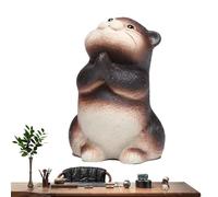 Clay Tea Pet - Mini statuetta di animali da compagnia di tè animale per la cerimonia dei tè, bella decorazione per tè in argilla fatta a mano, piccolo ornamento da ufficio e regalo