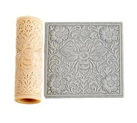 Clay Texture Roller, Patterned Pottery Tool for DIY Ceramics and Jewellery Making, Durable ABS Embossing Accessory for Teens and Art Students, Handheld Sculpting Supply for Home Studioand School