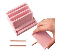 Clay Thickness Guide Tool - 5 Sizes Adjustable Non Stick Rolling Guides Former, Precision Clay Leveling Tool for Jewelry Crafts Modeling Art Classes School Projects DIY Pottery Use Smooth Even