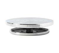 Clay Turntable, Heavy Duty Pottery Decorating Wheel, Non Slip Sculpting, Rotating Art Tool Ceramic Craft, Multifunctional Base for Home Workshop Studio, Silver, 15x15x5cm