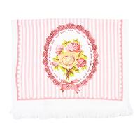 Clayre & Eef CT020 - Asciugamano per ospiti bianco, rosa, 40 x 66 cm