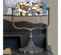 Clayre&Eef Lampada da banchiere Dragonfly in stile Tiffany Clayre&Eef