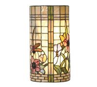 Clayre&Eef Lampada da parete floreale Hannah in stile Tiffany Clayre&Eef