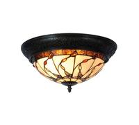 Clayre&Eef Lampada da soffitto Florent in stile Tiffany Clayre&Eef