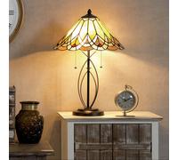 Clayre&Eef Lampada da tavolo 5186 con vetro ambra Clayre&Eef