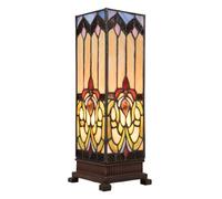 Clayre&Eef Lampada da tavolo 5906 con vetro colorato Clayre&Eef