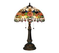 Clayre&Eef Lampada da tavolo colorata Maja in stile Tiffany Clayre&Eef